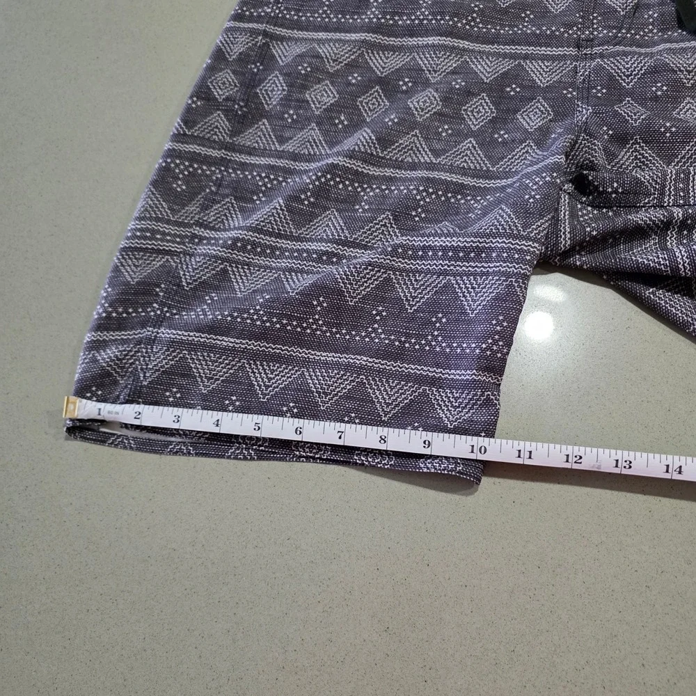 Lost‎ Enterprises Mens Grey Geometric Tribal Board Shorts Swim Trunks Size 34